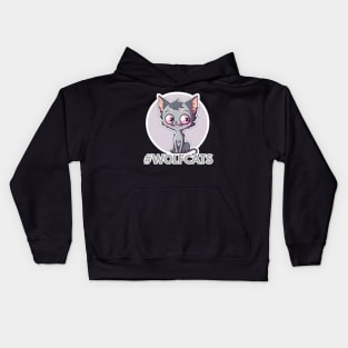 Lykoi Cat Uniquely wolf-like Kids Hoodie